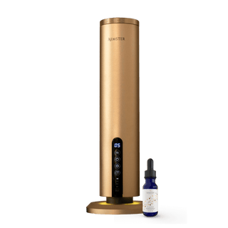 Bundle: Haevn Charge Gold starter set – Diffuser + Wanaka Woods scent (15 ml)